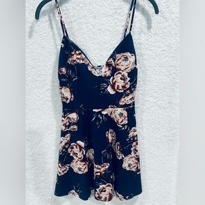 Charlotte Russe Navy Floral Dress - Small